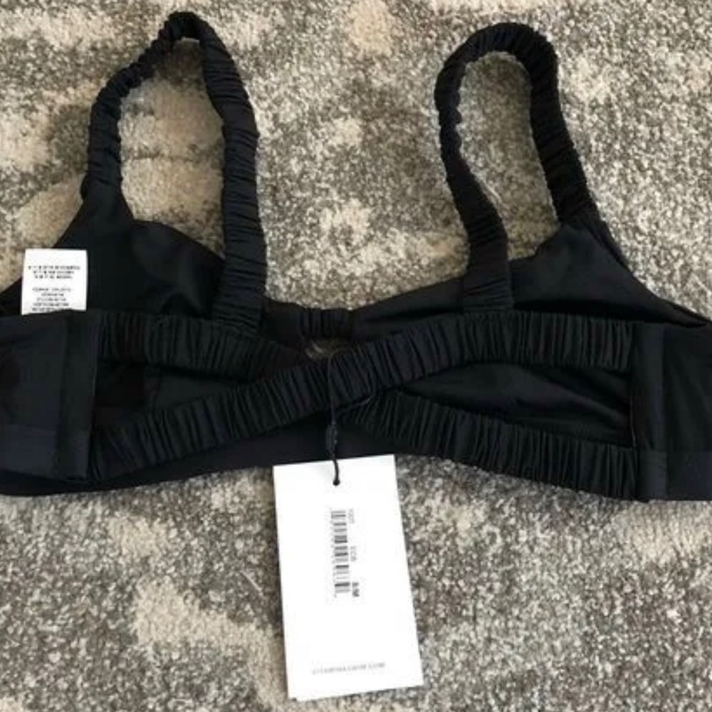 Vitamin A Lennon Bralette Black Bikini Top NWT - Picture 2 of 3